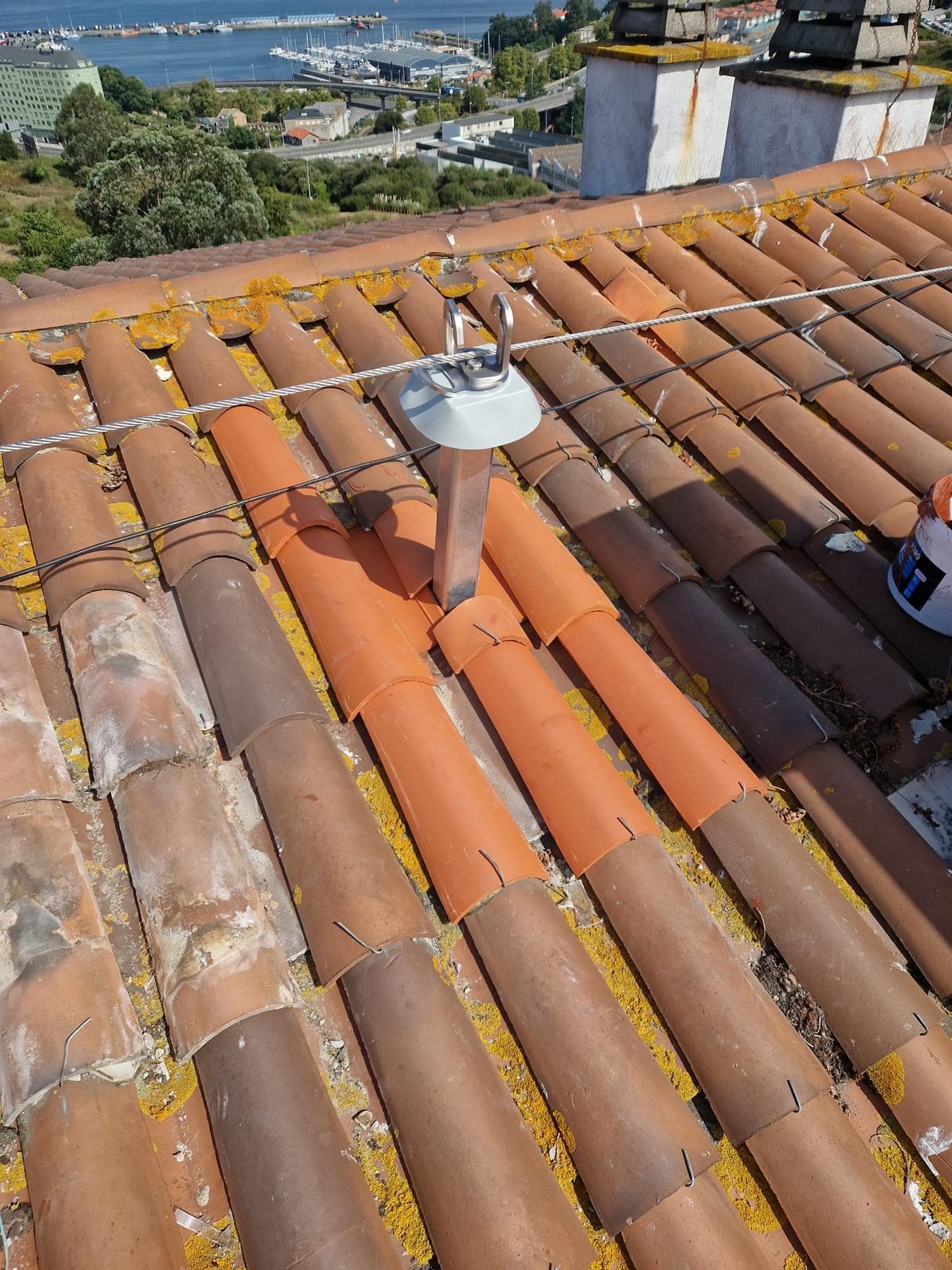 Instalacíon de líneas de vida en Galicia